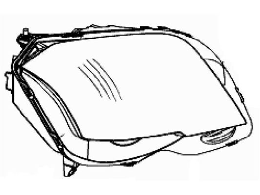 2048208959 ไฟหน้าสําหรับ MERCEDES-BENZ GLK-CLASS (X204)