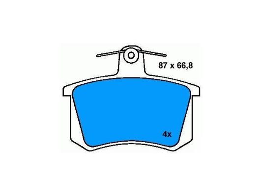 4A0698451 BMW แพดเบรค