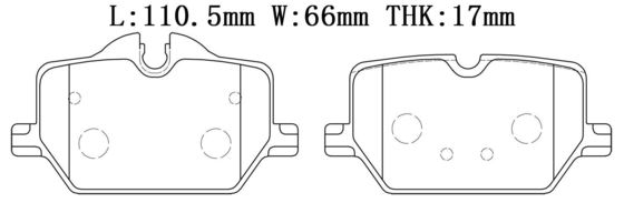 34206888835 BMW แพดเบรค