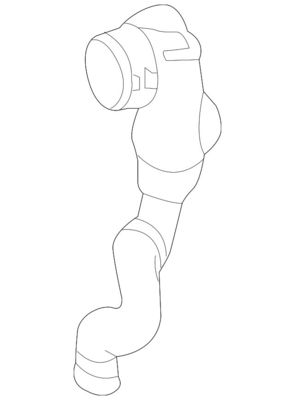 2185010382 อะไหล่เครื่องยนต์ ท่อน้ําเย็น