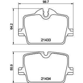 BMW 34206888832 ชิ้นส่วนชัสซี่ ชุดเบรคแพด